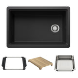 Blanco Inteos 30-in SILGRANIT Workstation Kitchen Sink