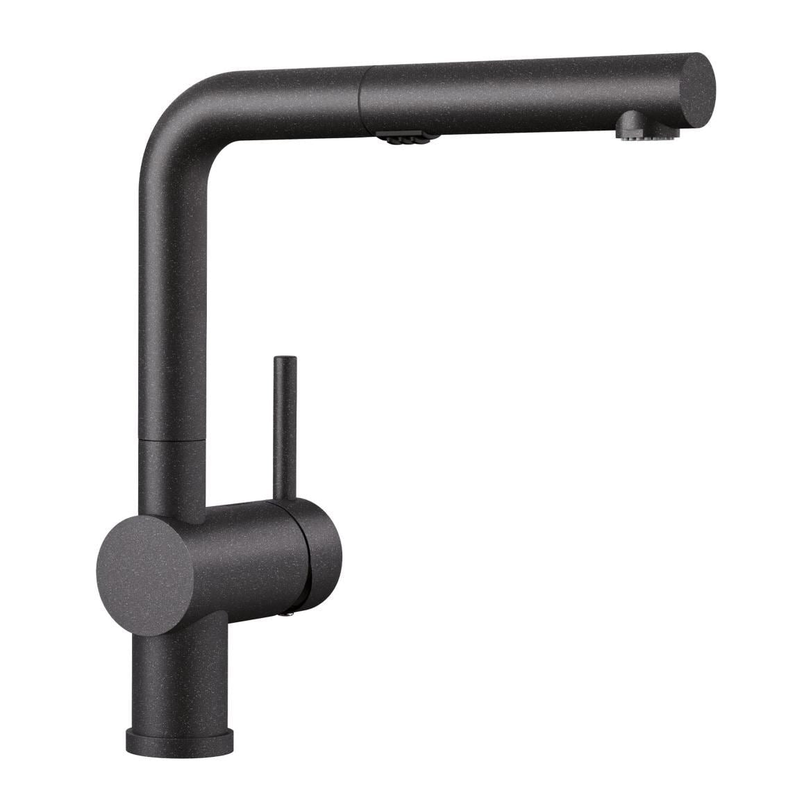 Blanco Linus Low Arc Pull-Out Dual-Spray Kitchen Faucet, Anthracite