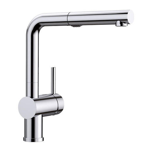 Blanco Linus Low Arc Pull-Out Dual-Spray Kitchen Faucet, Chrome