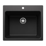 Blanco Liven SILGRANIT 25-in Single Bowl Dual Mount Laundry Sink, Anthracite