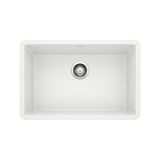 Blanco Precis SILGRANIT 27-in Single Bowl Undermount Kitchen Sink, White