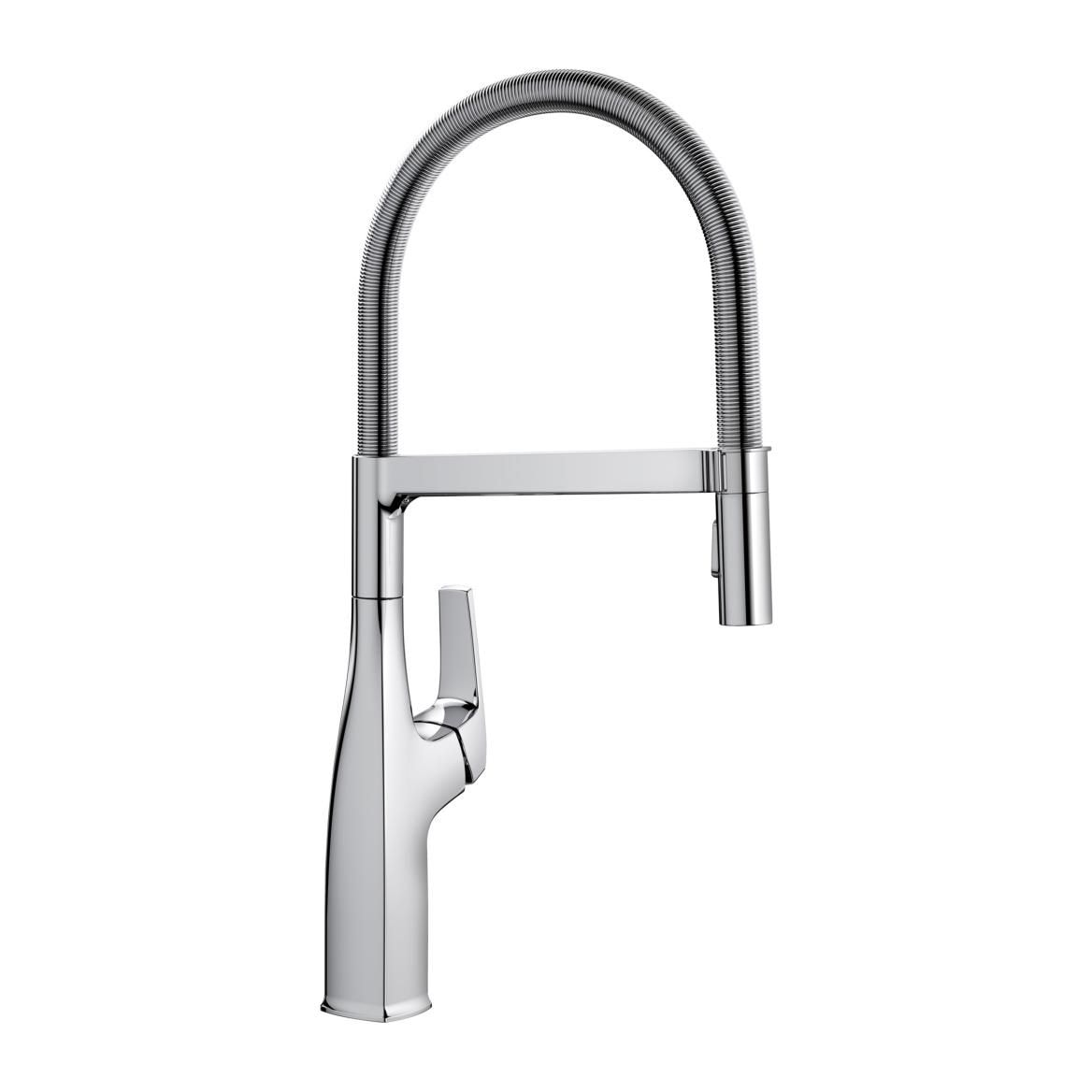 Blanco Rivana Semi-Pro Pull-Down Dual-Spray Kitchen Faucet, Chrome