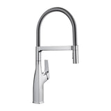 Blanco Rivana Semi-Pro Pull-Down Dual-Spray Kitchen Faucet, Chrome