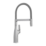 Blanco Rivana Semi-Pro Pull-Down Dual-Spray Kitchen Faucet, PVD Steel