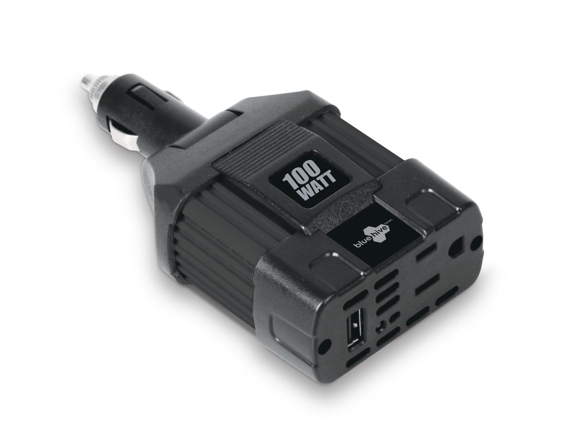 Bluehive 100W Power Inverter, Black