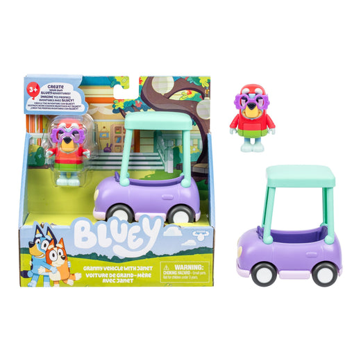 Bluey Granny Vehicle with Janet Interactive Playset