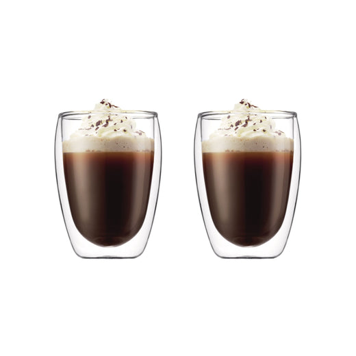 Bodum Double Wall Clear Glass Mugs, 11.8-oz, 2-pk