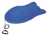 Booster Kids' 1-Person Lightweight Plastic Winter Snow Sled/Toboggan with Tow Rope