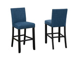 Brassex Alex Blue Counter/Bar Stool with Back Rest, 2-pc