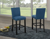 Brassex Alex Blue Counter/Bar Stool with Back Rest, 2-pc image 2