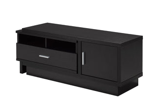 Brassex Darel 48-in Expandable Dark Cherry TV Stand with Storage Shelf and Cabinet