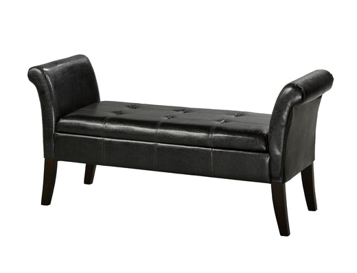 Brassex Fabric Tufted Accent Bench with Storage
