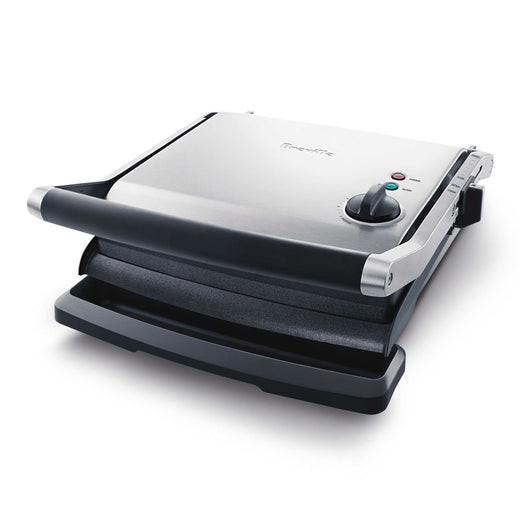 Breville Panini Non-Stick Indoor Grill & Sandwich Press, Brushed Stainless Steel