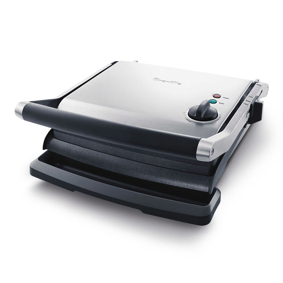 Breville Panini Non-Stick Indoor Grill & Sandwich Press, Brushed Stainless Steel