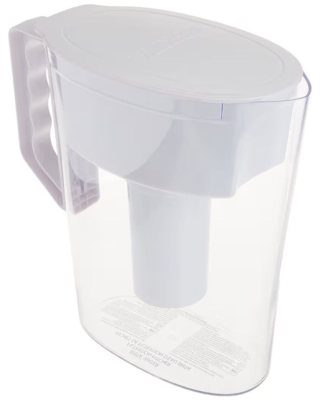 Brita Slim Water Filter Pitcher with Standard Filter, BPA Free, 5 Cup, White