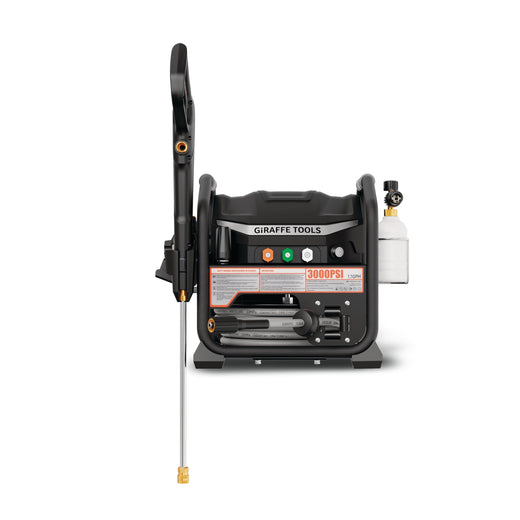 Brushless Electrical Pressure Washer 3000 PSI, with 50 ft retractable hose