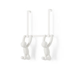 Buddy Over The Door Double Hook, White