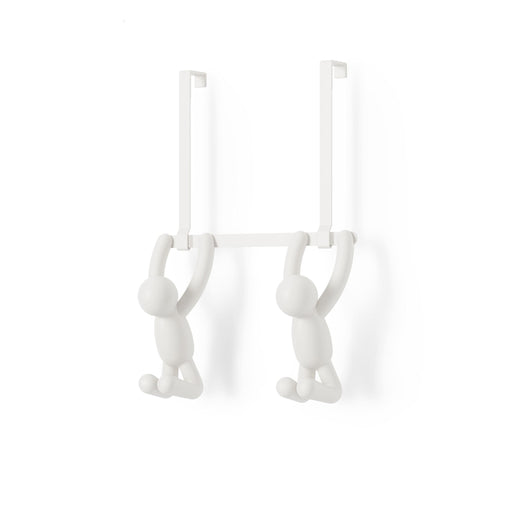 Buddy Over The Door Double Hook, White