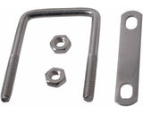 Buildex Square U Bolt, Stainless Steel, For All Weather, 3 x 2-in