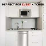 Honeywell 18 Inch Dishwasher with 8 Place settings, 6 Washing Programs, Stainless Steel Tub, UL/Energy Star- Stainless Steel image 3