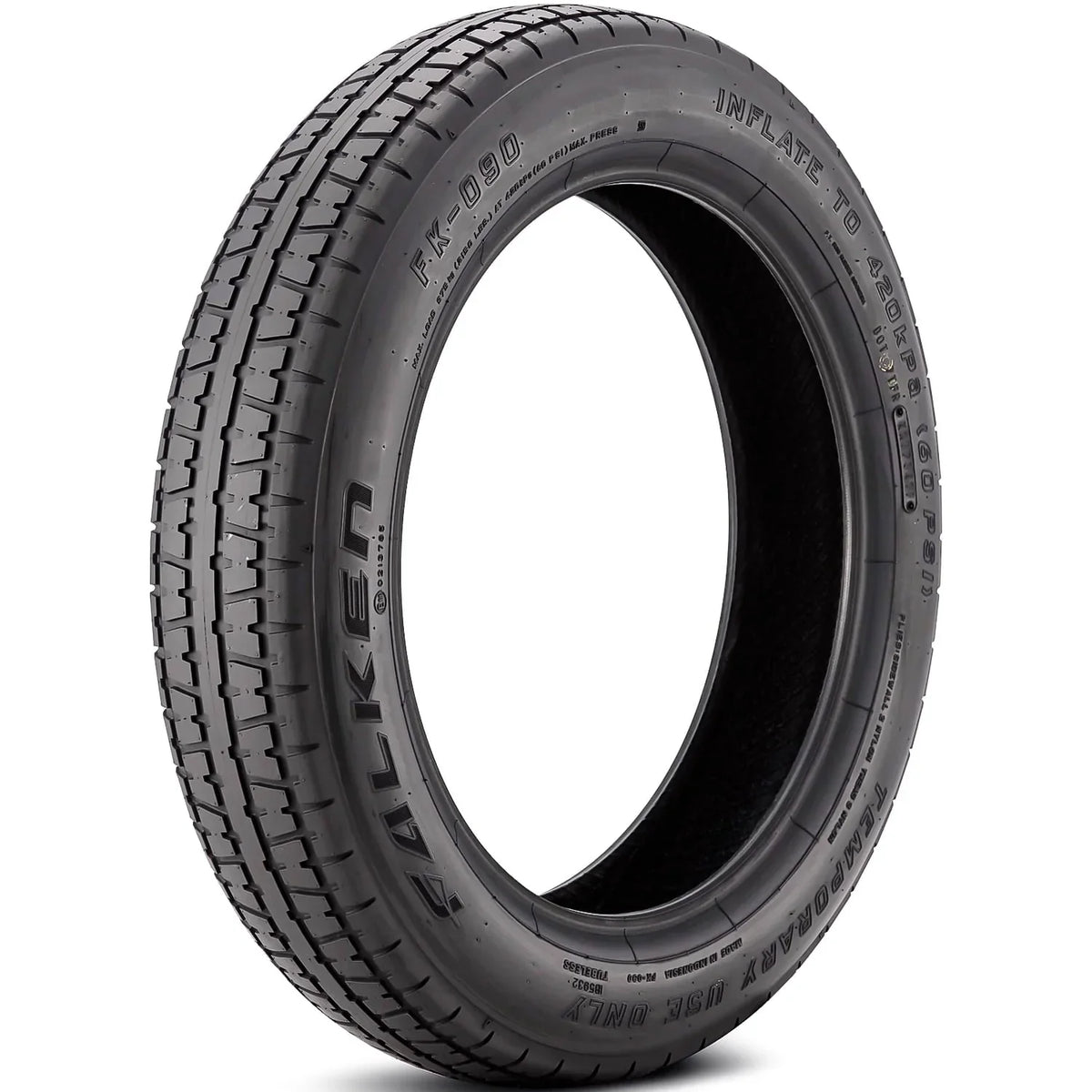 Falken FK-090 T125/70D17 98M Temporary Spare Tire -- Compact Emergency Replacement Tire