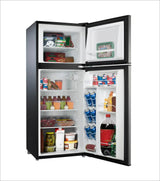 4.6. Cu ft Two Door Mini Refrigerator with Freezer, Stainless Steel image 4