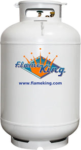 Flame King 420LB ASME Vertical Propane Tank, White