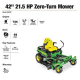 John Deere Z320R 42′′ 21.5 HP V-Twin Zero-Turn Riding Mower with Accel Deep Deck image 2