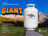Flame King 420LB ASME Vertical Propane Tank, White image 2