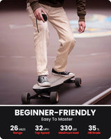 Caribou Electric Skateboard – 32 MPH, 26 Mile Range, Dual 1000W Motors, Longboard for Adults & Teens, 6-Month Warranty image 3