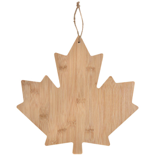 Canada Day Maple Leaf Wood Charcuterie Board, Tan