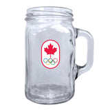 Canadian Olympic Team Mason Jar Mug Pint Glass For Fans/Collectors, 16.5-oz