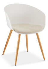 Canvas Andie Elegant & Modern Dining Chair, White