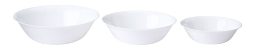 CANVAS Athena Opal Glass Serving Bowl Set, White, 3-pk