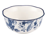 CANVAS Augusta Stoneware All Purpose Bowl, 1-pc, White/Blue Floral