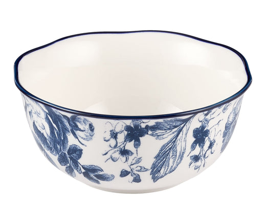 CANVAS Augusta Stoneware All Purpose Bowl, 1-pc, White/Blue Floral