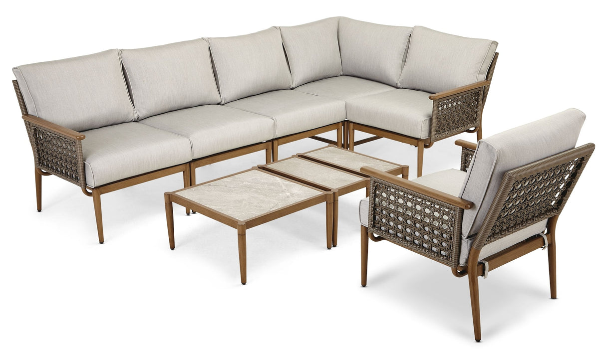 CANVAS Baffin All-Weather Wicker Outdoor/Patio Conversation Set with Custom Fit Cover