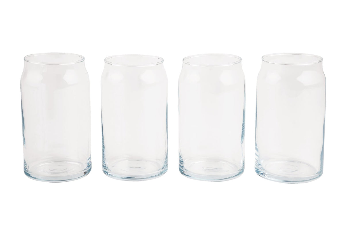 CANVAS Beer Can Glasses, 480-mL, 4-pc
