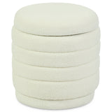 Canvas Belville Ottoman, Creme