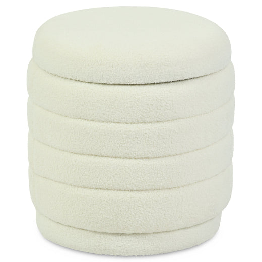 Canvas Belville Ottoman, Creme