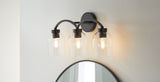Canvas Bentbrook 3-Light Vanity with Glass Shade, Black image 5