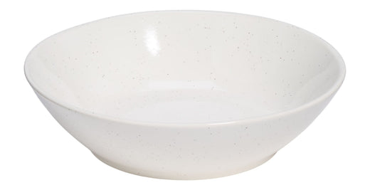 CANVAS Bettina Glossy Stoneware Dinner Bowl, 1-pc, White Speckle