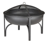CANVAS Blairmore Outdoor Wood Burning Fire Pit, 29-in, Black