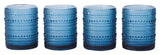 CANVAS Blue Hobnail Glasses, Durable Glass Build, 4-pk