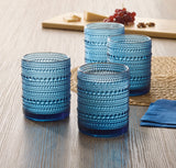 CANVAS Blue Hobnail Glasses, Durable Glass Build, 4-pk image 2