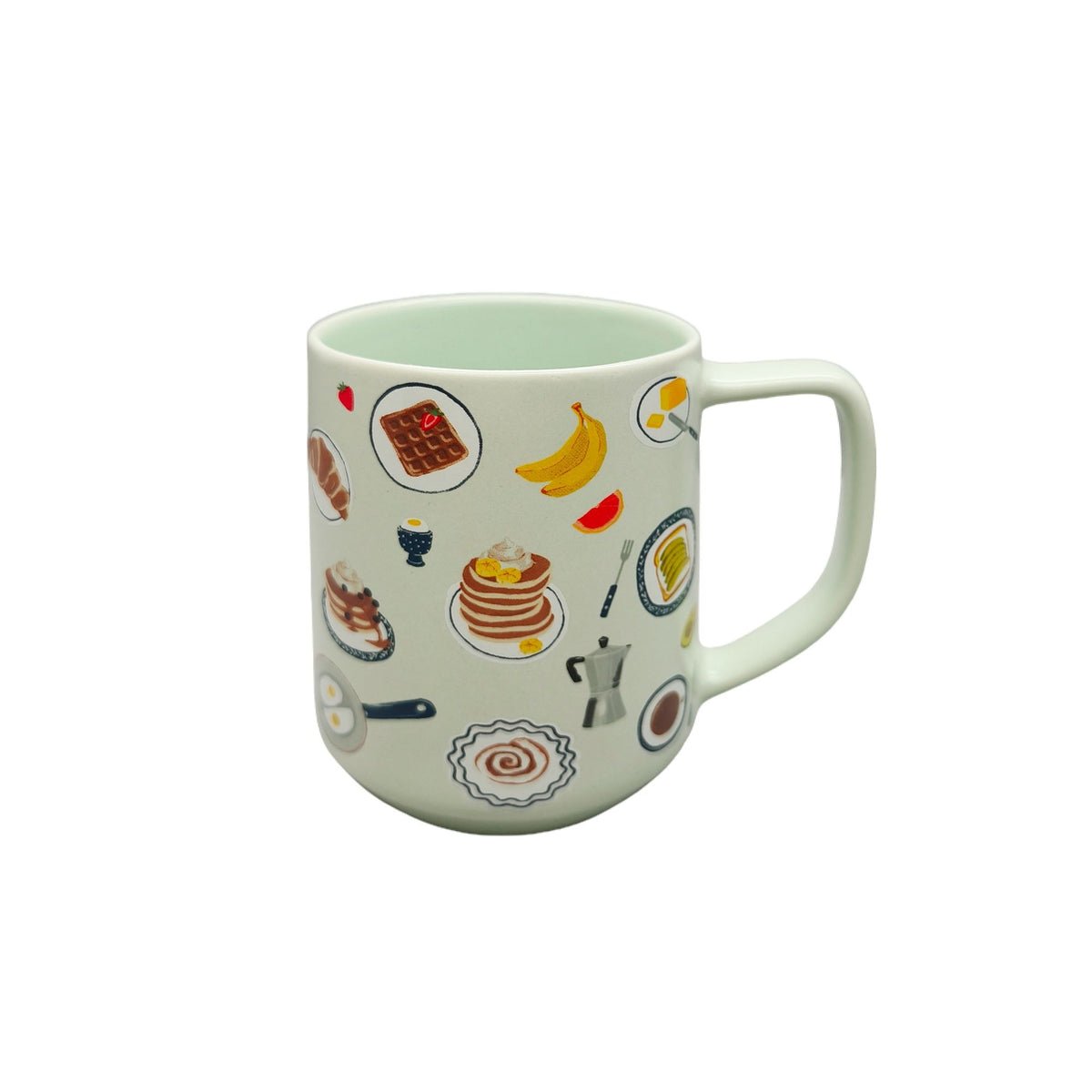 CANVAS Breakfast Suite Stoneware Mug, Green, 18-oz