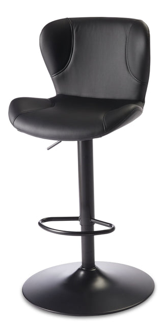 CANVAS Burnaby Gas-Lift Bar Stool, Black