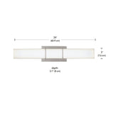 CANVAS Byrne LED Vanity Light Fixture, Polished Nickel image 4