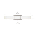 CANVAS Byrne LED Vanity Light Fixture, Polished Nickel image 5