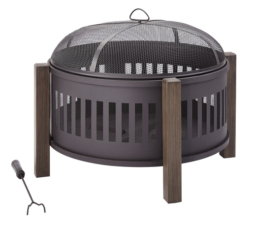 Canvas Campobello Round Wood Burning Outdoor Fire Bowl/Fire Pit, 31 x 24-in